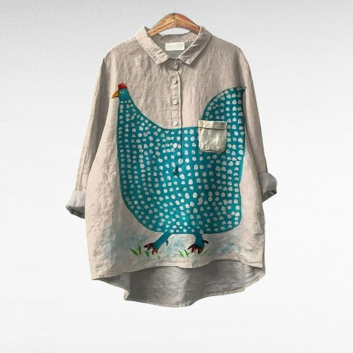 Céline | Blusa Elegante de Lino para Verano