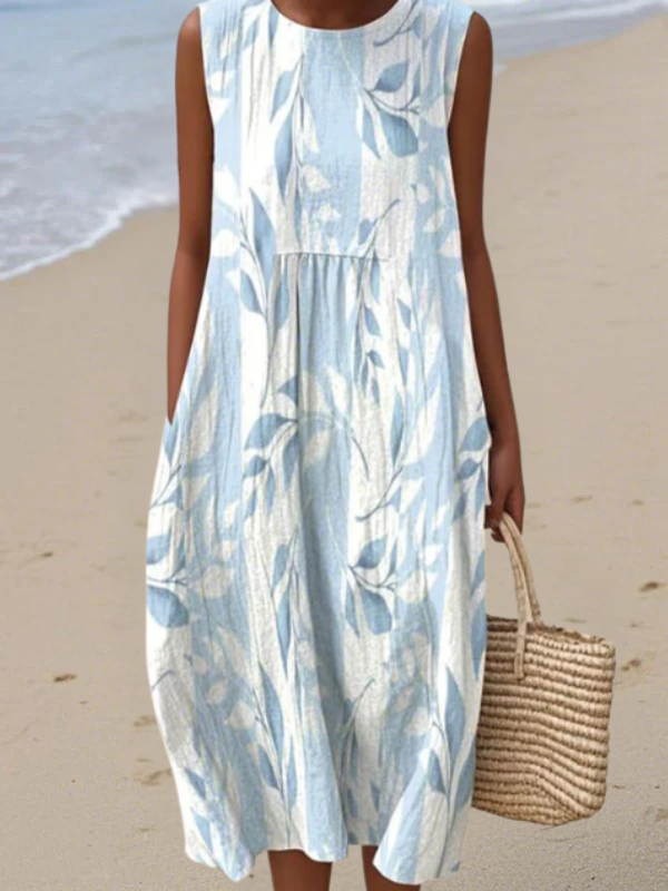 Joy™ | Vestido Midi de Hojas