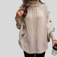 Norelle | Jersey Cuello Alto Punto Trenzado