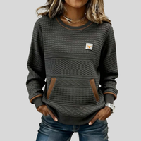 Noelle | Jersey Cuello Redondo Estampado Bloques de Color