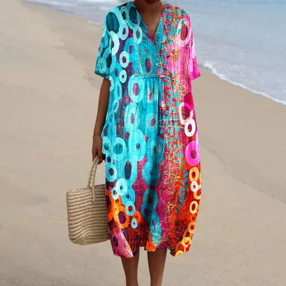 Amara™ | Vestido de Verano Tie-Dye Vivo