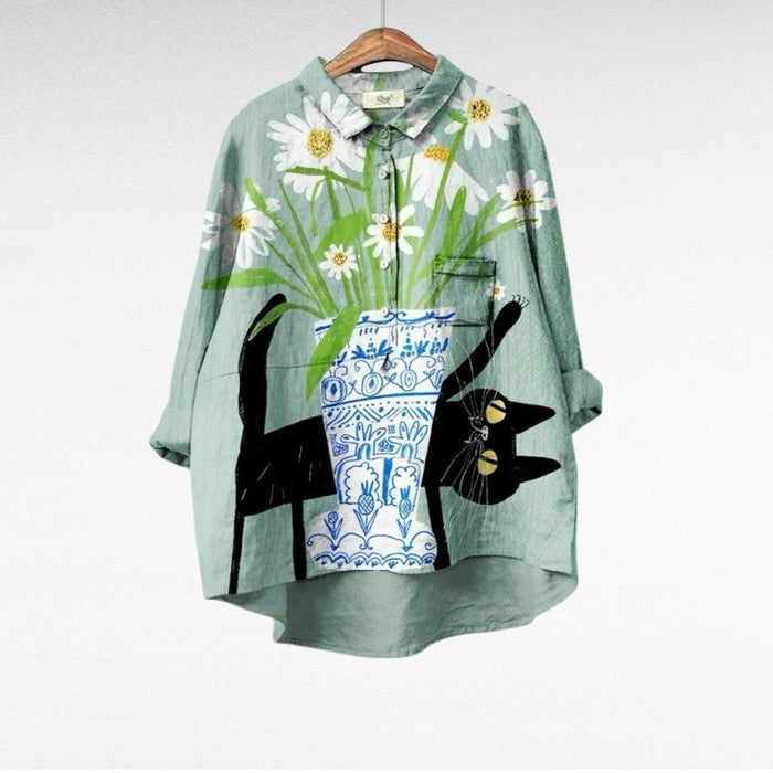 Alice | Blusa Elegante de Lino para Verano