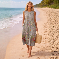 Cara™ | Vestido Midi Flores Silvestres