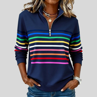 Prismette | Jersey Rayas de Colores con Media Cremallera