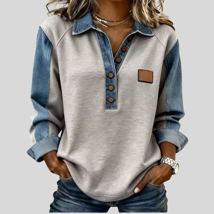 Voxanne | Jersey con Cuello Vaquero