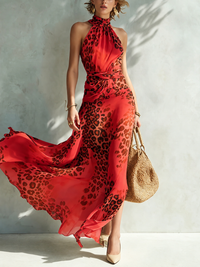 Daniela | Vestido con estampado animal print