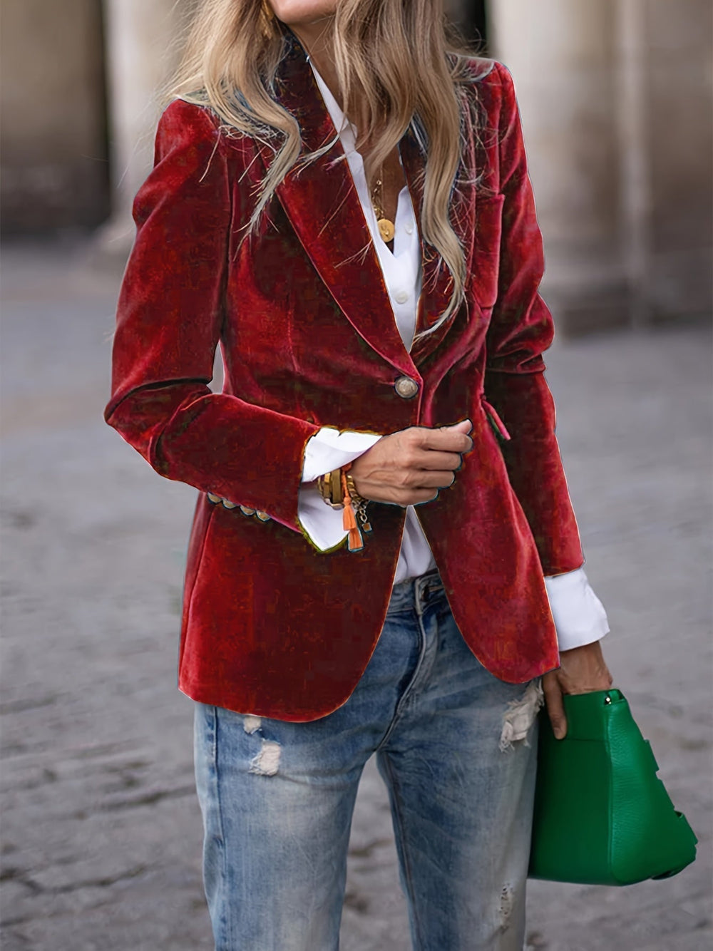 Martina | Blazer de Terciopelo Elegante y Refinado
