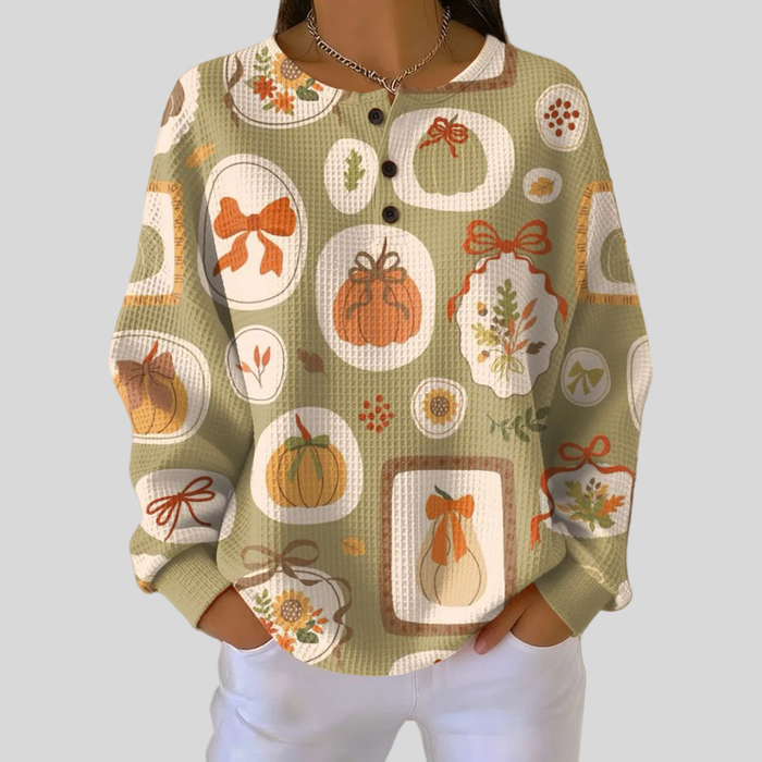 Tawnie | Jersey con Lazos y Calabazas