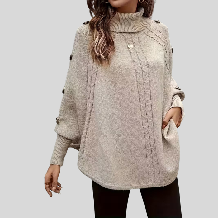 Norelle | Jersey Cuello Alto Punto Trenzado