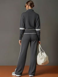 Marietta | Conjunto Coordinado con Jersey Suave y Pantalón Ancho