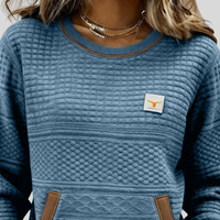 Noelle | Jersey Cuello Redondo Estampado Bloques de Color
