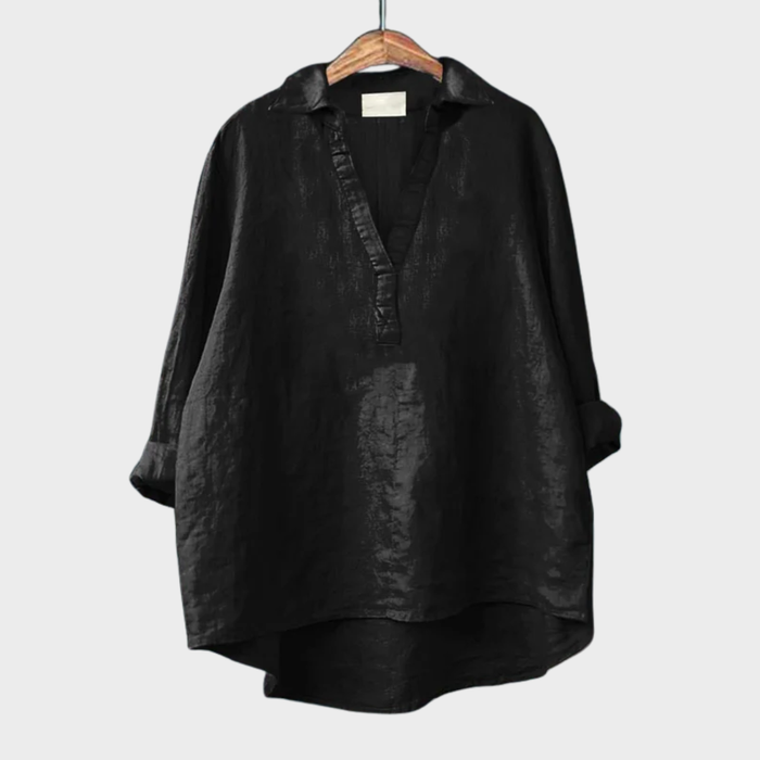 Andrea | Blusa Elegante de Lino para Verano