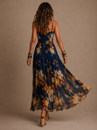Dulce - vestido largo floral con tirantes