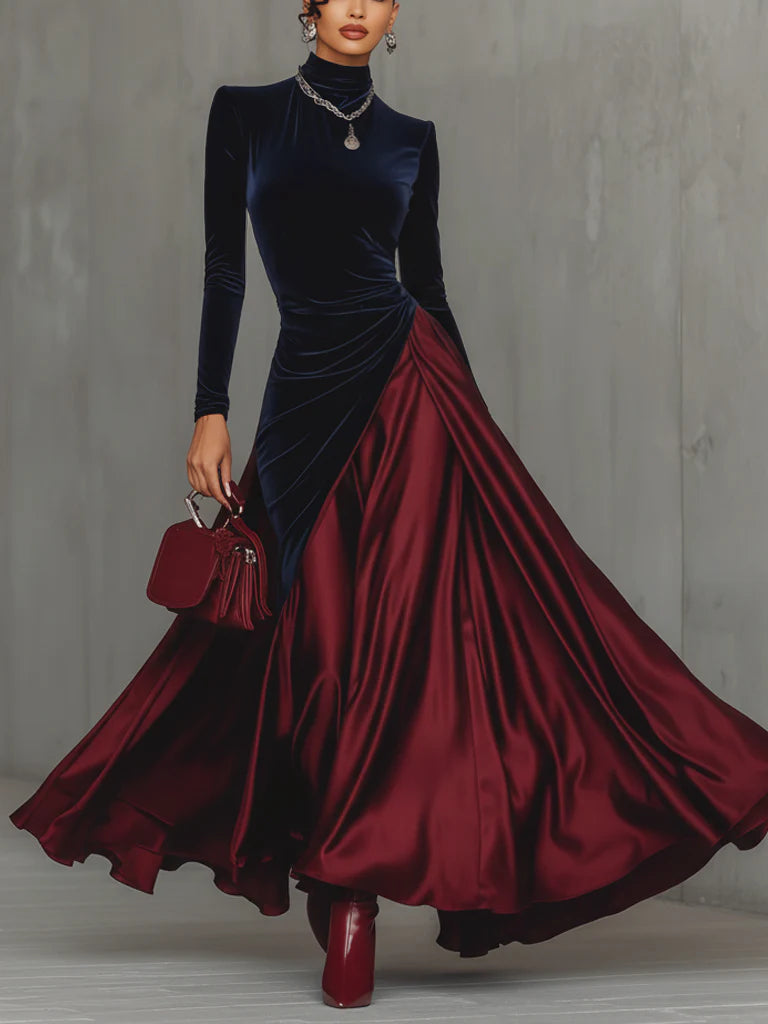 Lucrezia | Vestido largo bicolor