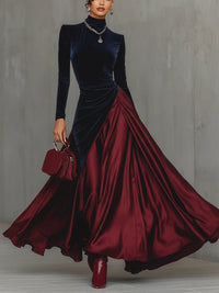 Lucrezia | Vestido largo bicolor