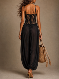 Laia - Mono halter con encaje fluido