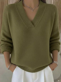 Violeta | Jersey Holgado con Cuello de Pico