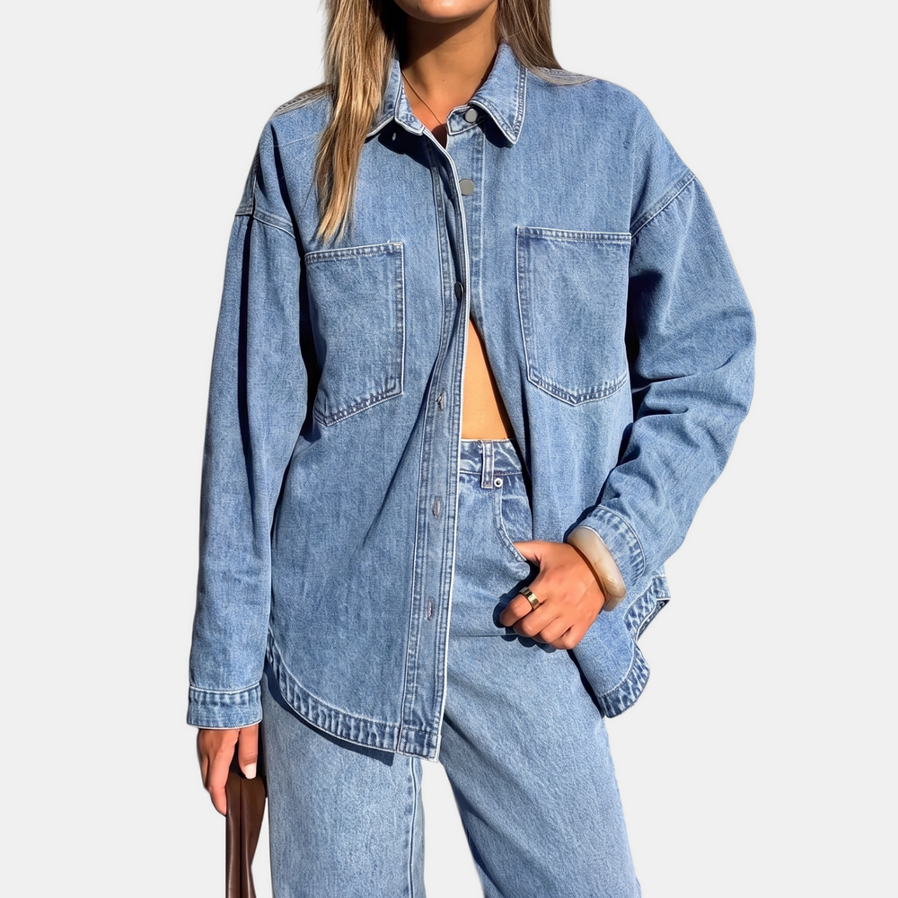 Carla | Chaqueta Oversize Vaquera Desgastada