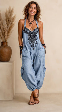 Emma | Mono Bohemio con Bolsillos de Parche