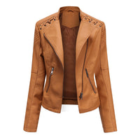 Serena | Chaqueta Biker Acolchada Asimétrica con Ojales
