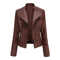 Serena | Chaqueta Biker Acolchada Asimétrica con Ojales