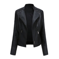 Serena | Chaqueta Biker Acolchada Asimétrica con Ojales