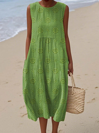 Sara™ | Vestido Midi Estampado