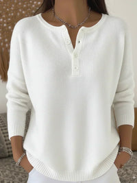 Helena | Jersey de Punto con Botones Henley