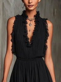 Mono Mini Negro con Volantes