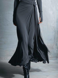 Nadia | Vestido maxi con nudo lateral