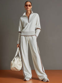 Marietta | Conjunto Coordinado con Jersey Suave y Pantalón Ancho