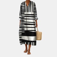 Lara™ | Vestido Estampado Gráfico