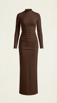 Maxi Vestido Krista de Cuello Alto