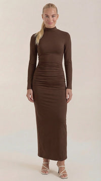 Maxi Vestido Krista de Cuello Alto