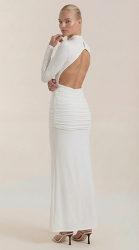 Maxi Vestido Krista de Cuello Alto