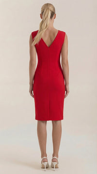 Vestido Midi Lydia con escote en forma de V