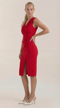 Vestido Midi Lydia con escote en forma de V