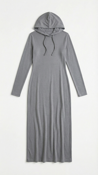 Vestido Maxi Bodycon Marilyn con Capucha Elegante
