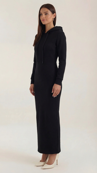 Vestido Maxi Bodycon Marilyn con Capucha Elegante