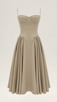 Odette | Vestido midi Corsé