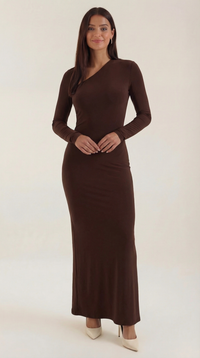 Roberta Langarm Bodycon Maxikleid
