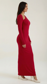 Roberta Langarm Bodycon Maxikleid