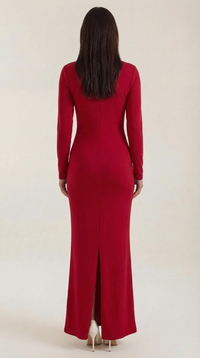Roberta Langarm Bodycon Maxikleid