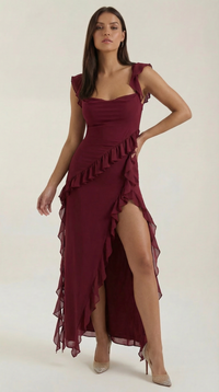 Maxi Vestido con Volantes Susan