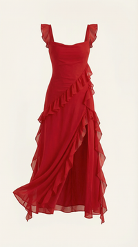 Maxi Vestido con Volantes Susan