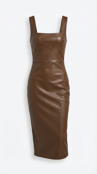 Vestido Bodycon Yvonne de cuero sintético