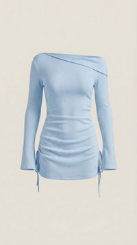 Vestido Mini Acampanado Sin Mangas de Elle