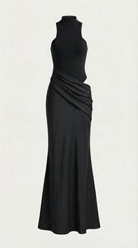 Maxi Vestido Hester con Cuello Alto