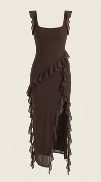 Maxi Vestido con Volantes Susan